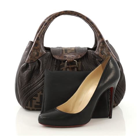 fendi tortoise handle bag|Fendi leather handbags.